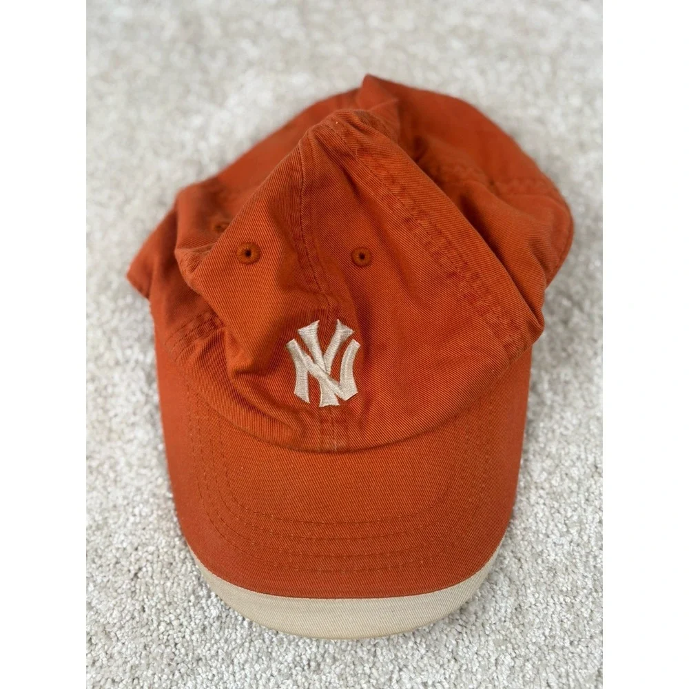 New York Yankees American Needle Burnt Orange Adjustable Metal Buckle Cap